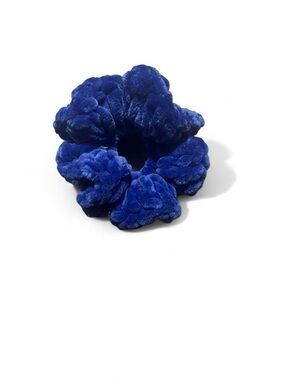 Velvet Hair Scrunchie in Royal Blue